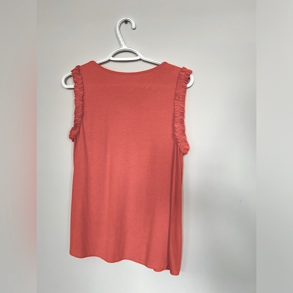 Grace and Lace Ruffled & Ribbed Tank - Picture 5 of 5